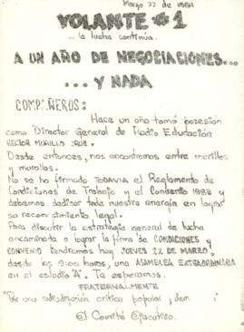 
A un año de negociaciones... y nada.


