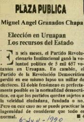 
Elección en Uruapan. Los recursos del Estado.


