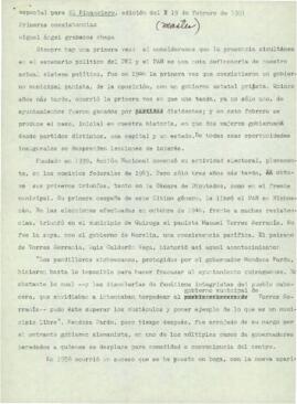 
Primeras coexistencias.



