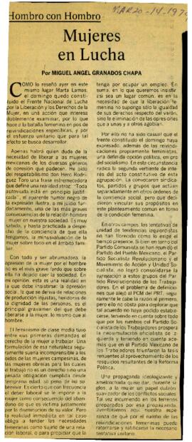 
Mujeres en la Lucha.


