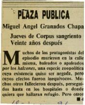 
Jueves de Corpus sangriento. Veinte años después.


