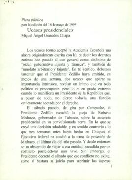 
Ucases presidenciales.


