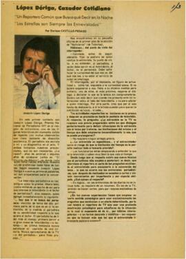 
López Dóriga, cazador cotidiano.


