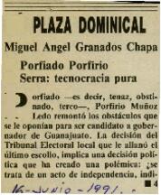 
Porfiado Porfirio. Serra : tecnocracia pura.


