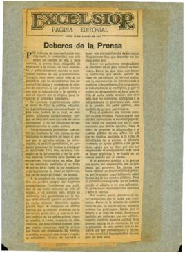 
Deberes de la Prensa.


