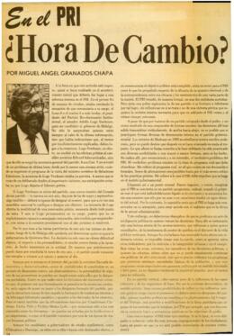 
En el PRI ¿Hora de cambio?.


