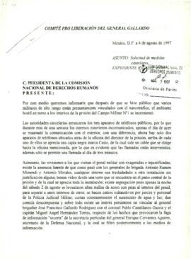 
Solicitud de Medidas Cautelares.


