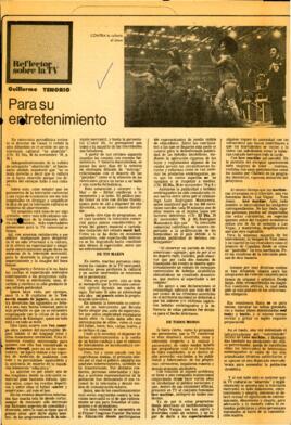 
Para su entretenimiento.


