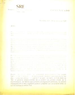 
Comunicado.


