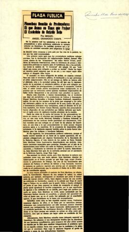 Pimientosa reunión de procuradores.