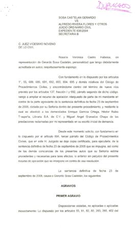 
Sosa Castelán Gerardo vs Alfredo Rivera Flores y Otros.


