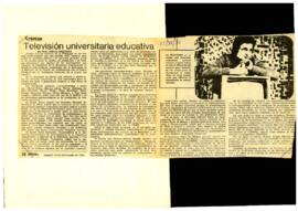 
Televisión universitaria educativa.


