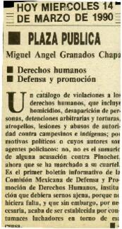 
Derechos humanos. Defensa y promoción.



