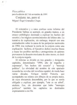 
Conjura : no, pero sí.


