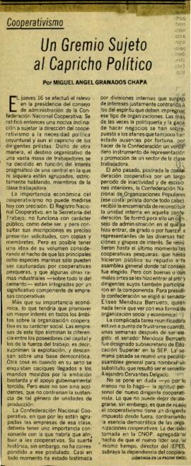 
Un Gremio Sujeto. al Capricho Político.


