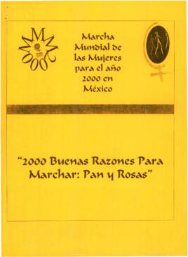 
Marcha Mundial De la Mujeres para el año 2000 en Mexico.


