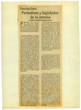 
Periodista y legislador de la prensa.


