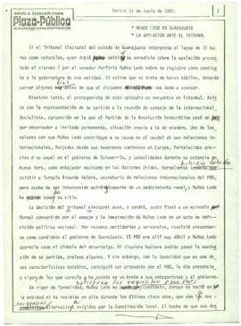 
Muñoz Ledo en Guanajuato. La apelación ante el tribunal.


