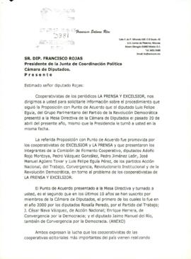 
Estimado señor diputado Rojas.


