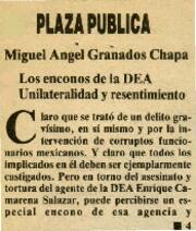 
Los enconos de la DEA. Unilateralidad y resentimiento.


