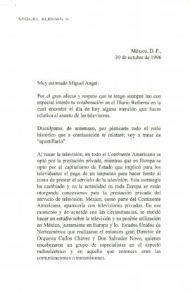 
Carta a Miguel Ángel.


