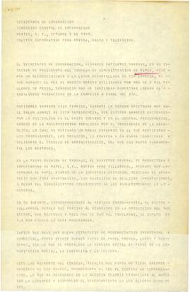 
Boletín Informativo para Prensa, Radio y Televisión.


