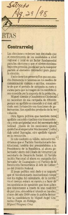 
Contrarreloj.


