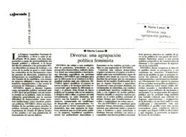 
Diversa : una agrupación política feminista.


