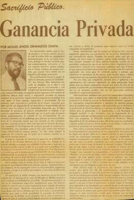 
Sacrificio público, ganancia privada.


