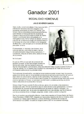 
Ganador 2001.


