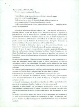 
Conceden amparos a ejidatarios de Texcoco.


