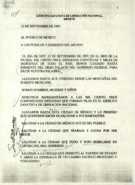 
Ejercito Zapatista de Liberación Nacional.


