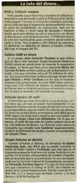 
IPAB y Citibank rompen.


