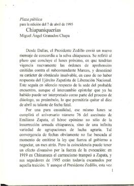
Chiapaniquerías.


