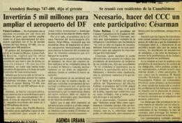
Invertirán 5 mil millones para ampliar el aeropuerto del DF.


