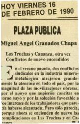 
Las Truchas y Cananea, otra vez. Conflictos de nuevo encendidos.


