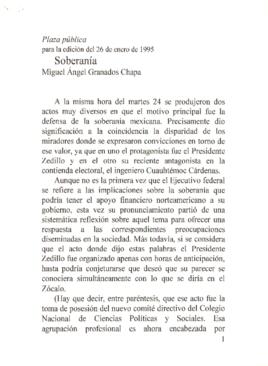 
Soberanía.



