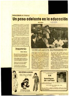 
Un paso adelante en la educación.


