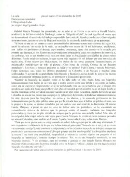 
El biógrafo de Gabo.


