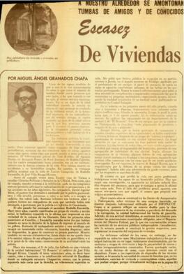 
A nuestro alrededor se amontonan tumbas de amigos y de conocidos : escasez de viviendas.


