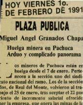 
Huelga minera en Pachuca. Arduo y complicado panorama.


