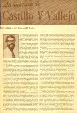 
La ruptura de Castillo y Vallejo.



