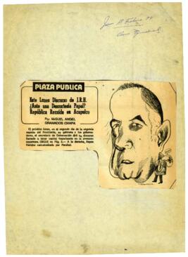 
Este lunes Discurso de J.R. H.


