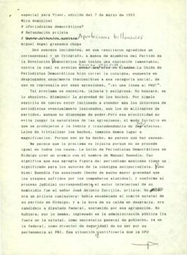 
¿Periodistas democráticos? Refundación priista.


