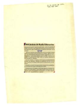 
1060, boletín de Radio Educación.


