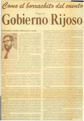 
Como el borrachito del cuento : Gobierno Rijoso.


