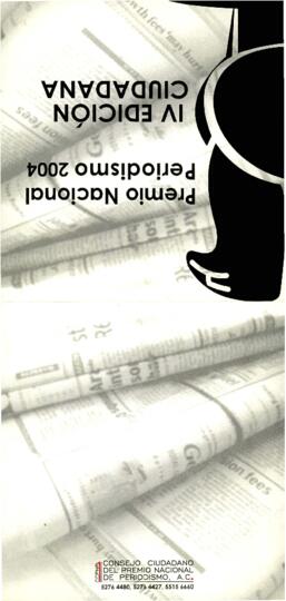 
Premio Nacional de Periodismo 2004.


