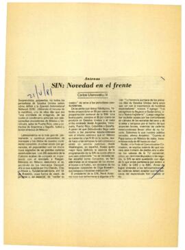 
SIN : Novedad en el frente.


