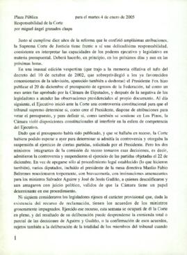 
Responsabilidad de la Corte.


