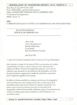 
Comisión Ciudadana Contra los Crimenes de Odio por Homofobia.


